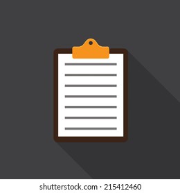 Clipboard, list icon - Vector