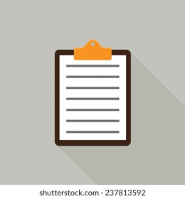 Clipboard, list icon - Vector
