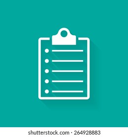 Clipboard, list icon - Vector