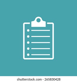 Clipboard, list icon - Vector