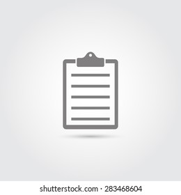 Clipboard, list icon - Vector