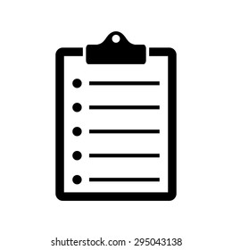 Clipboard, list icon - Vector