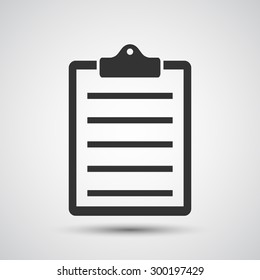 Clipboard, list icon - Vector