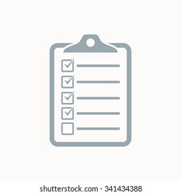 Clipboard, list icon - Vector