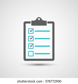 Clipboard, list icon - Vector