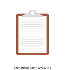 Clipboard, list icon - Vector