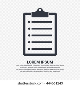 Clipboard, list icon - Vector