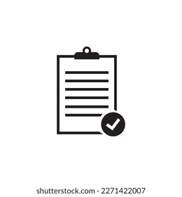 clipboard, list icon vector illustration symbol