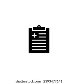 clipboard with medical symbol vector for web site Computer and mobile app