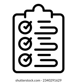 Clipboard model icon outline vector. Tech help. Support chat