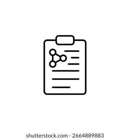 Clipboard With Molecular Structure Representing Scientific Research And Data Analysis