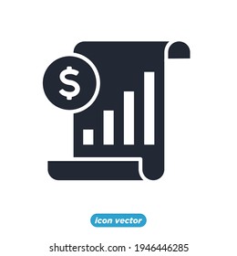 clipboard with money coin icon. financial plan symbol template for graphic and web design collection logo vector illustration