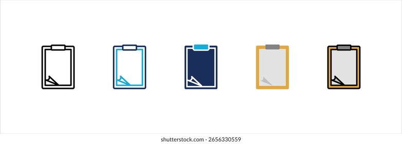 Portapapeles Multi Style Icon Set