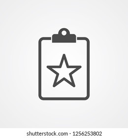 Clipboard network vector icon sign symbol