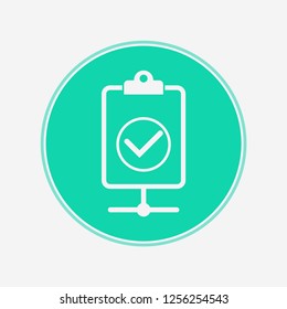 Clipboard network vector icon sign symbol