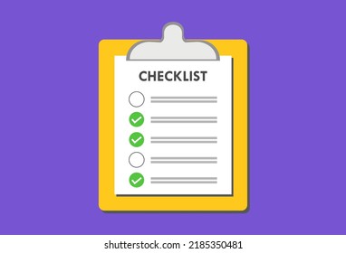 Clipboard Notepad Document Checklist Points Mark Illustration Report Office Form