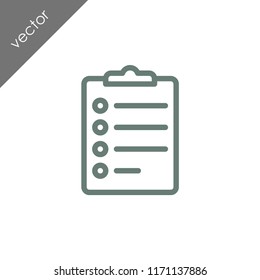 clipboard with notes icon
