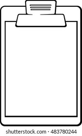 clipboard with paper
