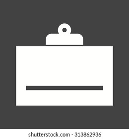 Clipboard, paper, blank icon vector image.Can also be used for art and designing. Suitable for mobile apps, web apps and print media.