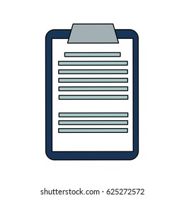 clipboard with paper icon image 