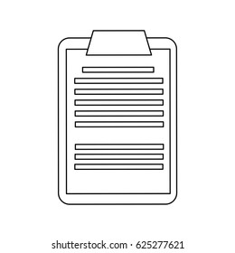 clipboard with paper icon image 