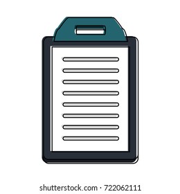 clipboard with paper icon image 