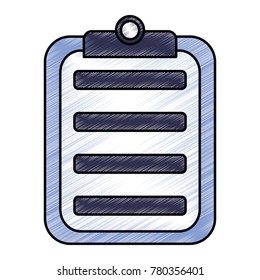 clipboard with paper icon image 