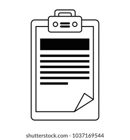 clipboard paper isolated icon
