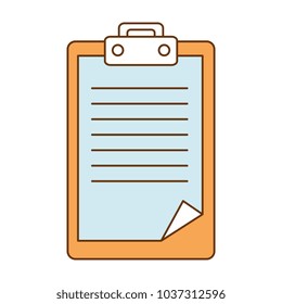 clipboard paper isolated icon