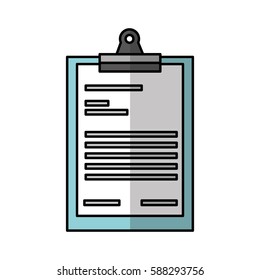 clipboard paper isolated icon