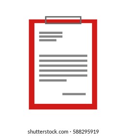 clipboard paper isolated icon
