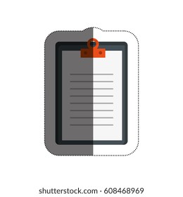 clipboard paper isolated icon