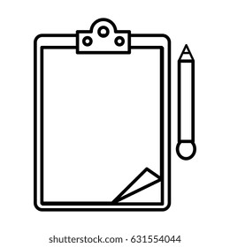 clipboard paper isolated icon