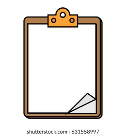 clipboard paper isolated icon