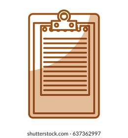 clipboard paper isolated icon
