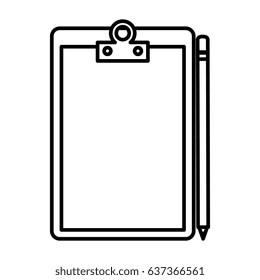 clipboard paper isolated icon