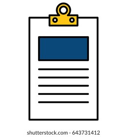 clipboard paper isolated icon