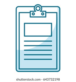 clipboard paper isolated icon