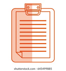 clipboard paper isolated icon