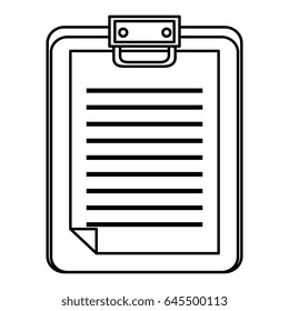 clipboard paper isolated icon