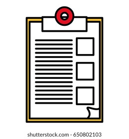 clipboard paper isolated icon