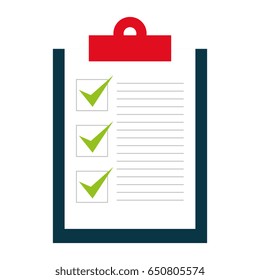 clipboard paper isolated icon