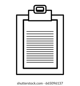 clipboard paper isolated icon