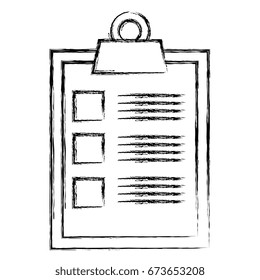 clipboard paper isolated icon