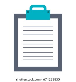 clipboard paper isolated icon