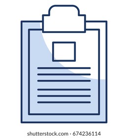 clipboard paper isolated icon