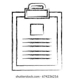 clipboard paper isolated icon