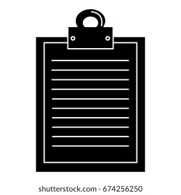clipboard paper isolated icon