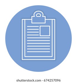 clipboard paper isolated icon