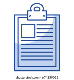 clipboard paper isolated icon